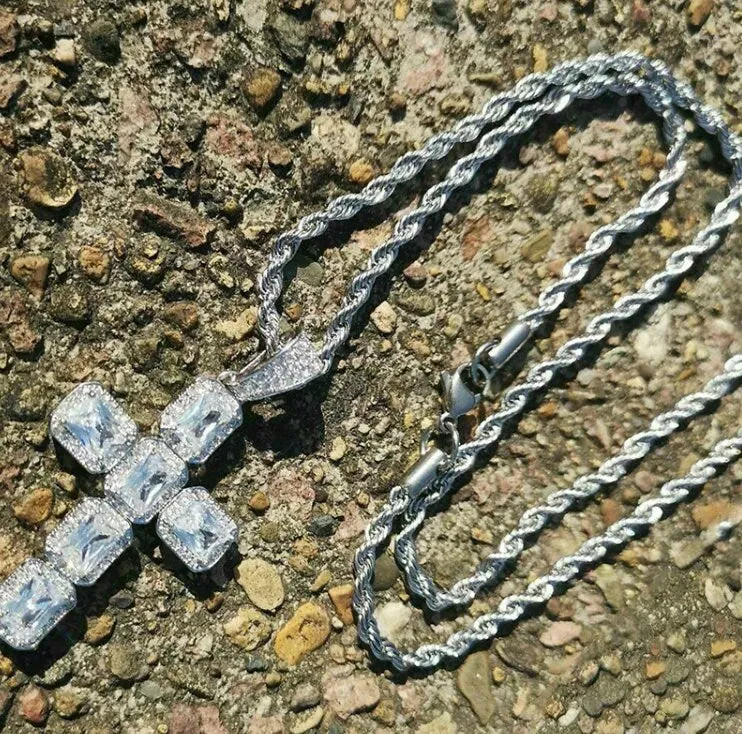 Diamond Cross Pendant | Cross necklace | Cross Necklace Women | Mens Big Cross Pendant | Iced Out Cross | Iced Out Cross Pendant | Cross