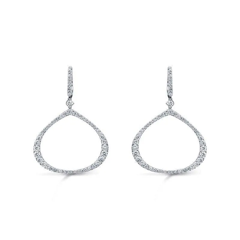 Diamond Hoop Earrings