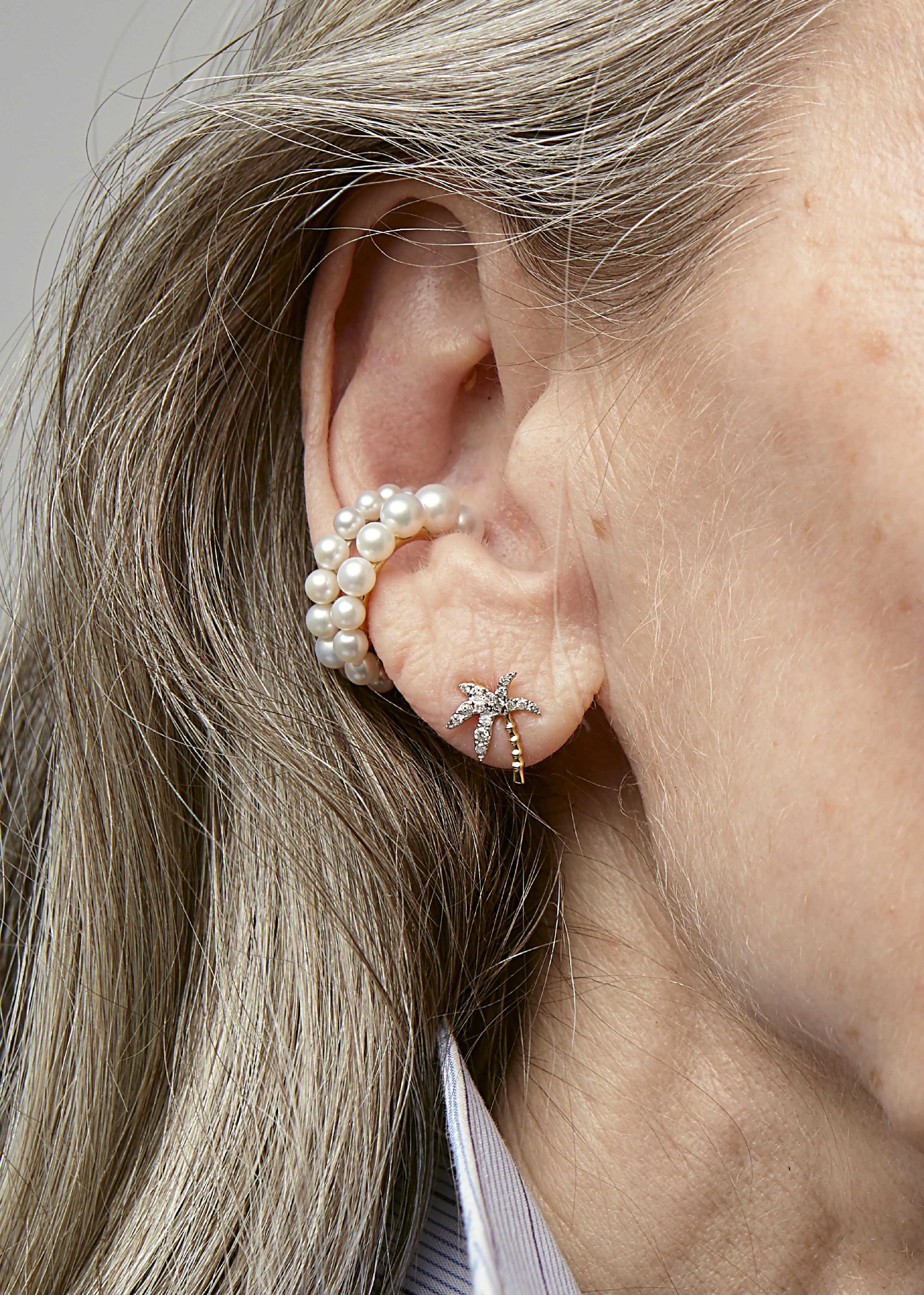 Diamond Palm Earrings