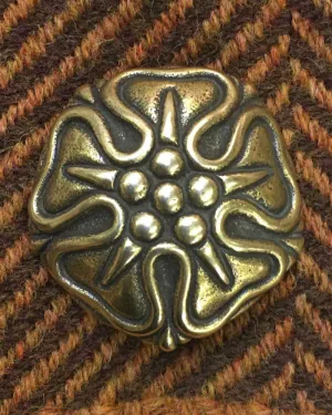 Domed Rose Brooch
