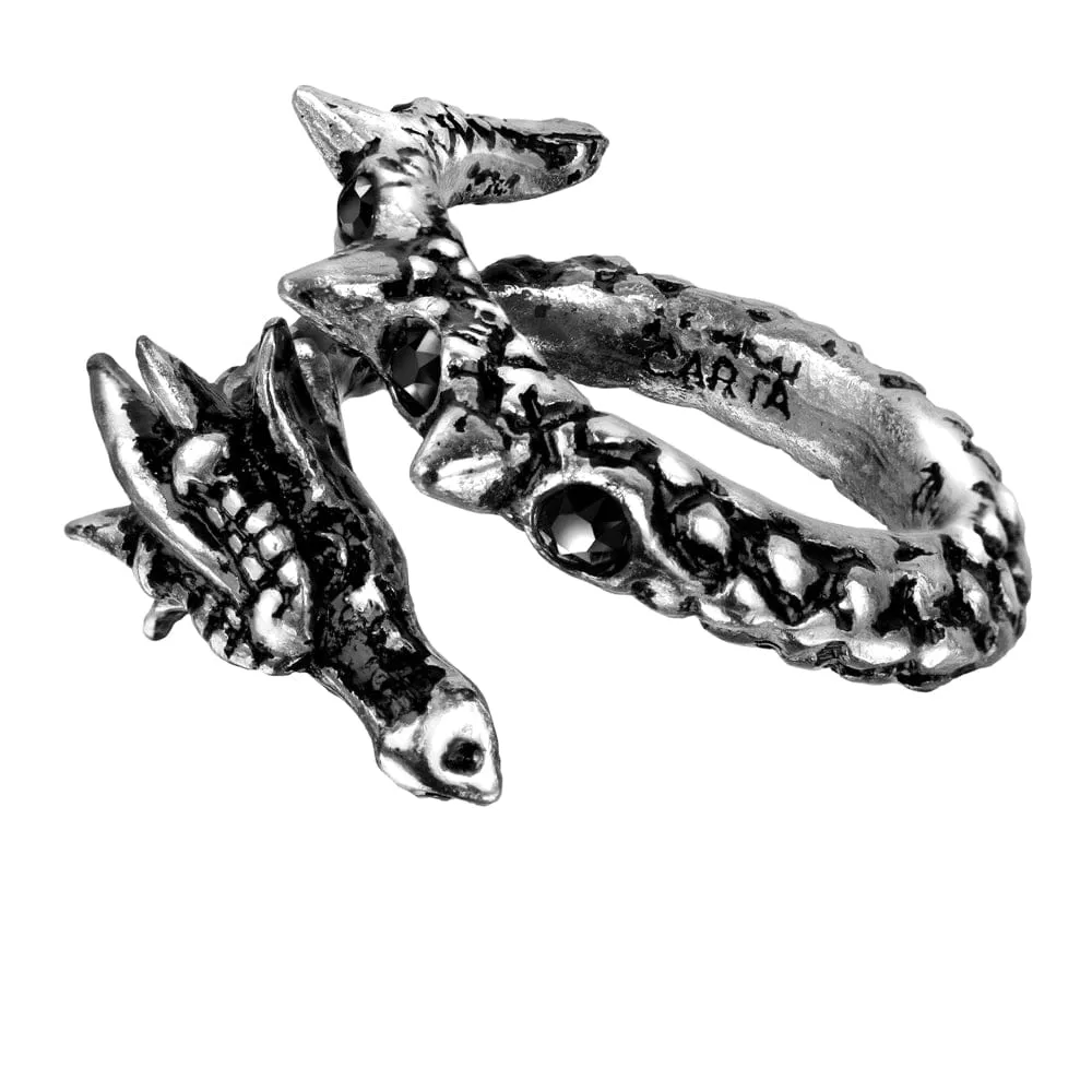Dragon Adjustable Swarovski Crystals Ring