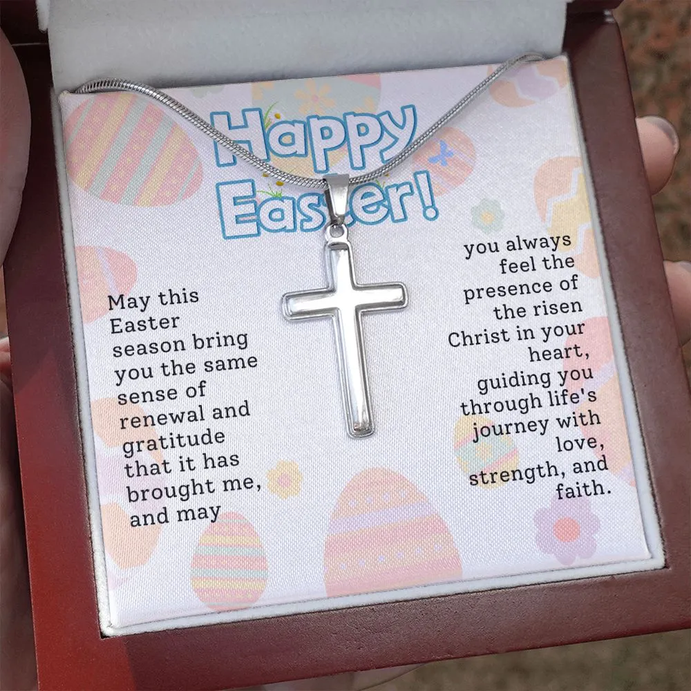 Easter Gift - Cross Necklace - Love, Strength & Faith