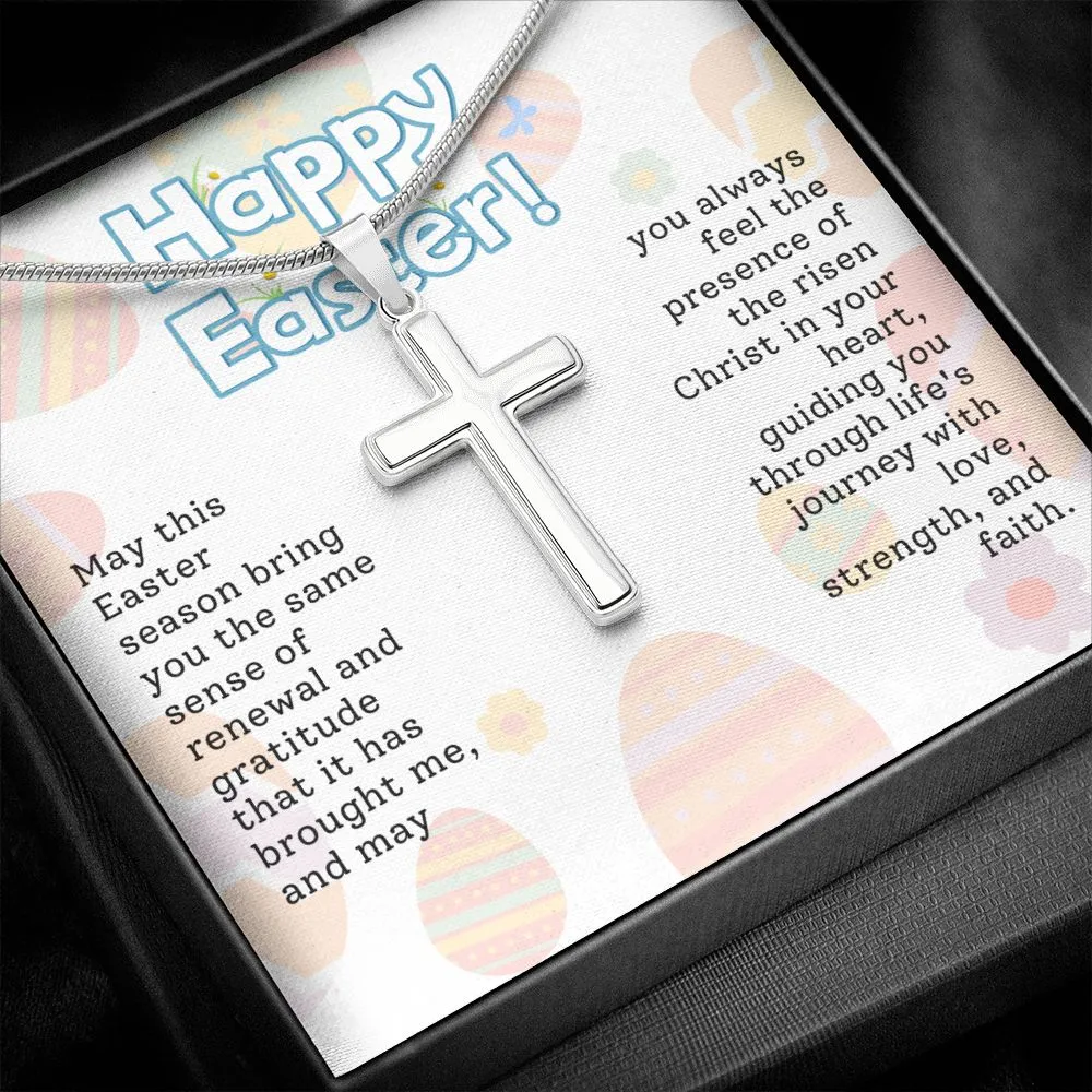 Easter Gift - Cross Necklace - Love, Strength & Faith