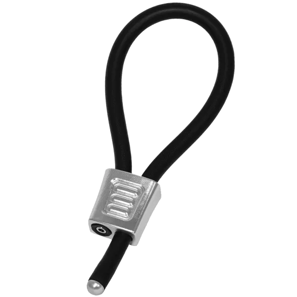 ELECTRASTIM Prestige ElectraLoops Adjustable Cock Rings - SILVER