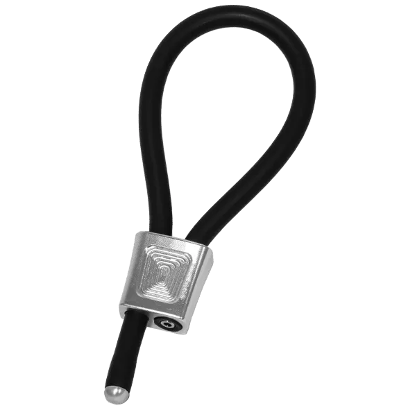 ELECTRASTIM Prestige ElectraLoops Adjustable Cock Rings - SILVER