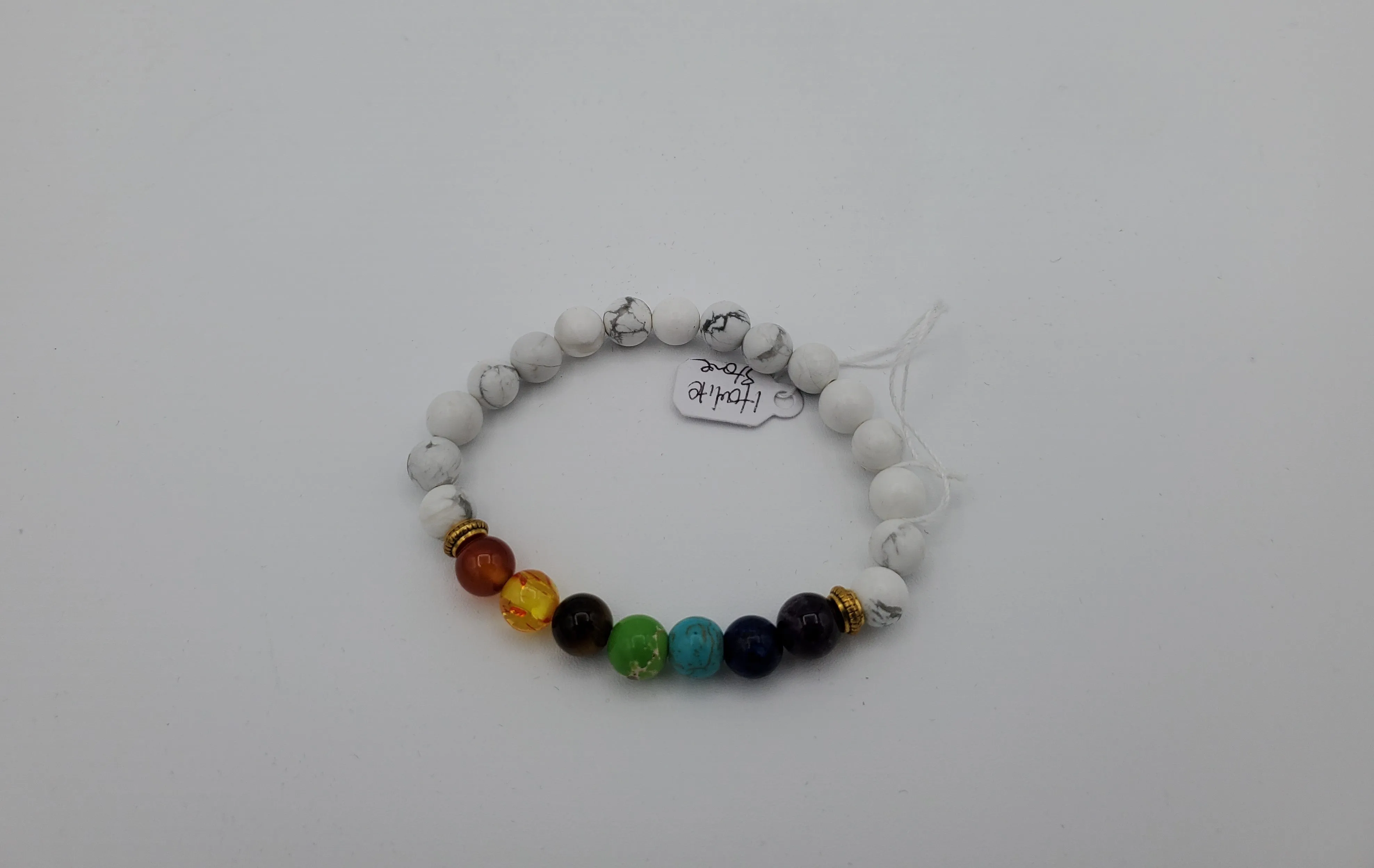 Elevate Your Energy with the Serene White Stone Chakra Healing Bracelet