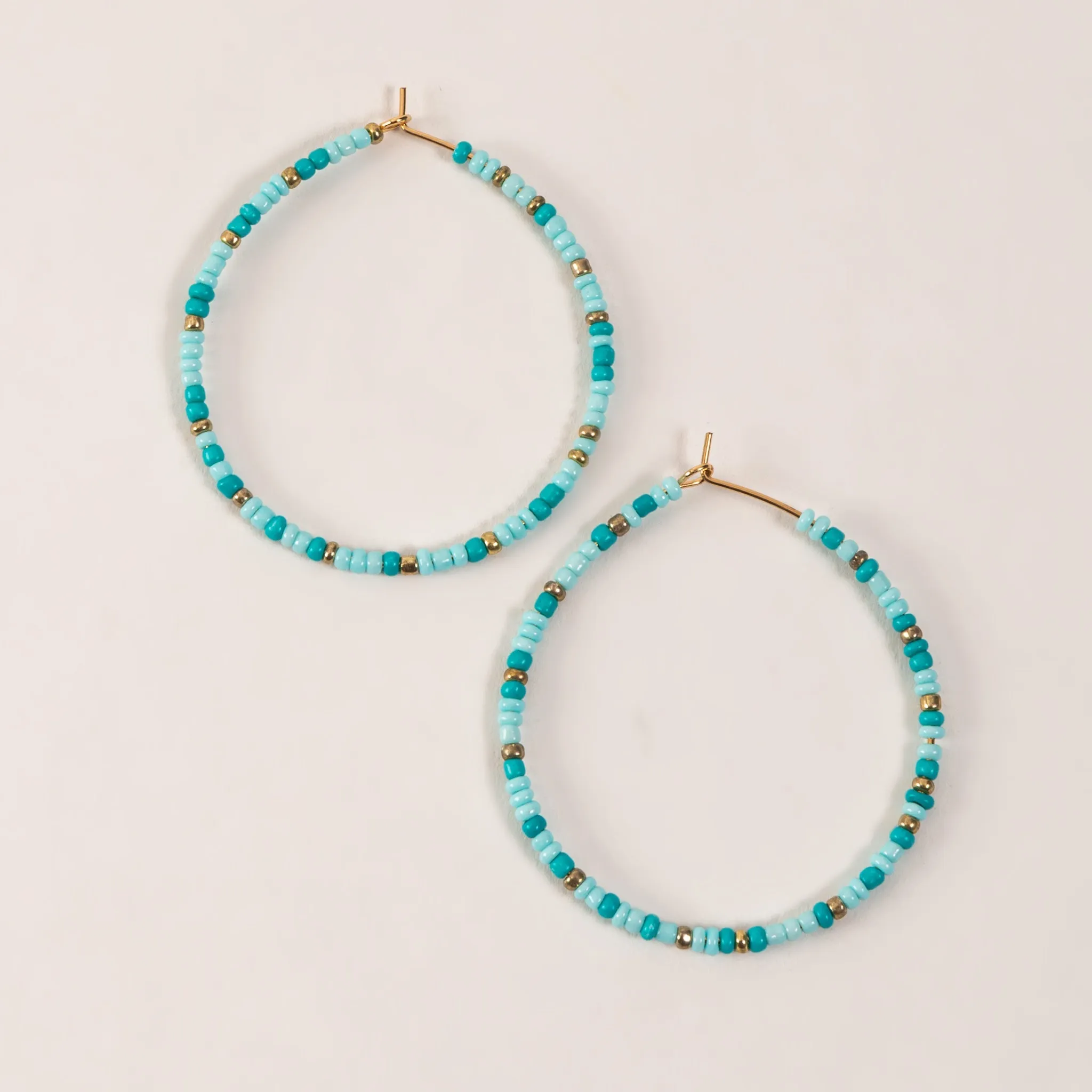 Elsie & Zoey Ashli Beaded Hoop Earrings