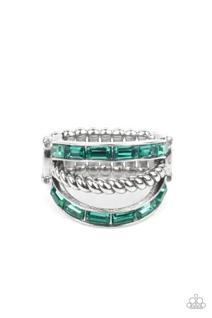 Emulating Edge Green Paparazzi Ring