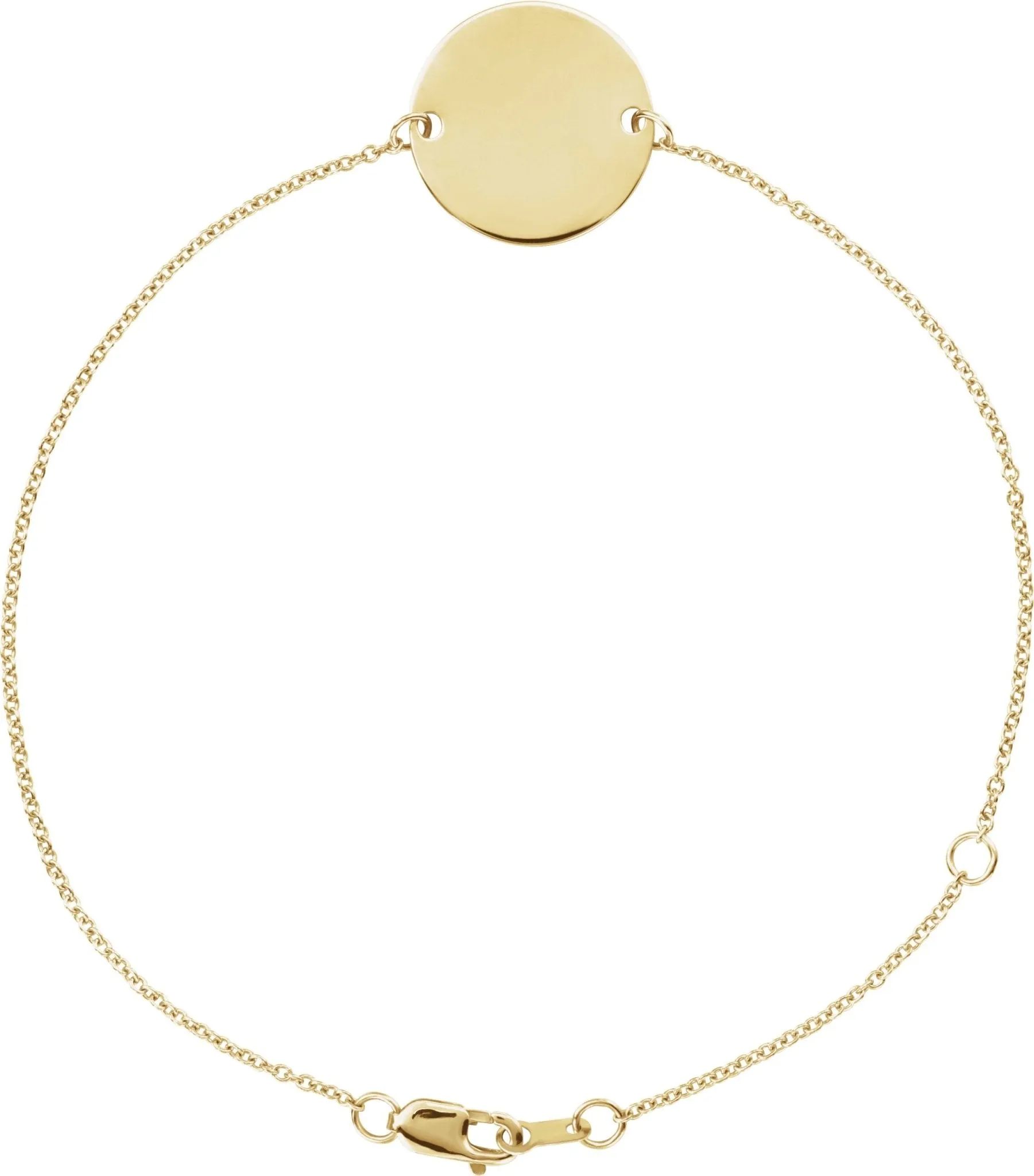 Engravable Disc Bracelet