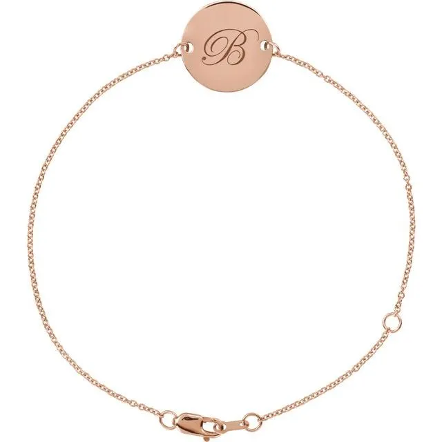 Engravable Disc Bracelet