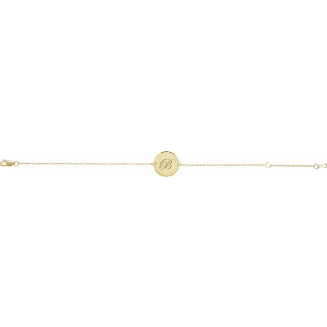 Engravable Disc Bracelet