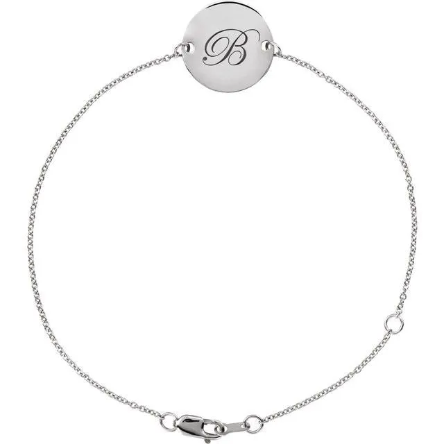 Engravable Disc Bracelet