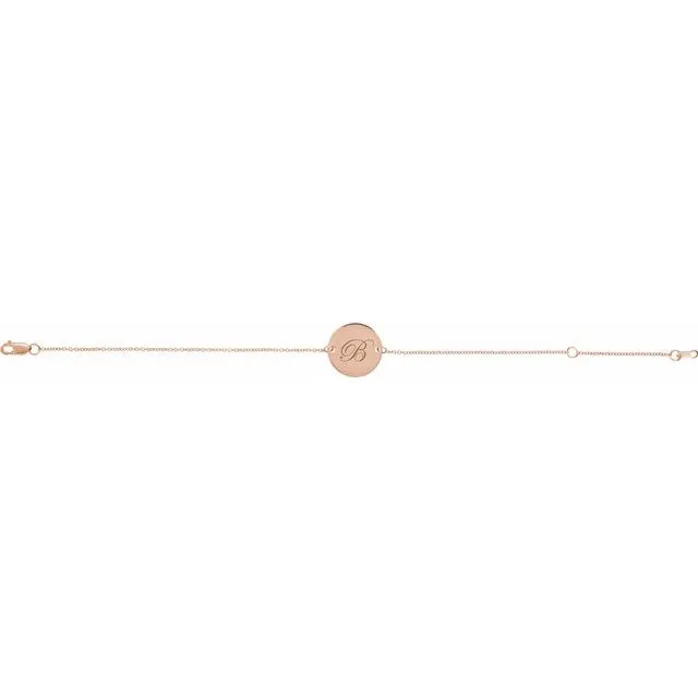 Engravable Disc Bracelet