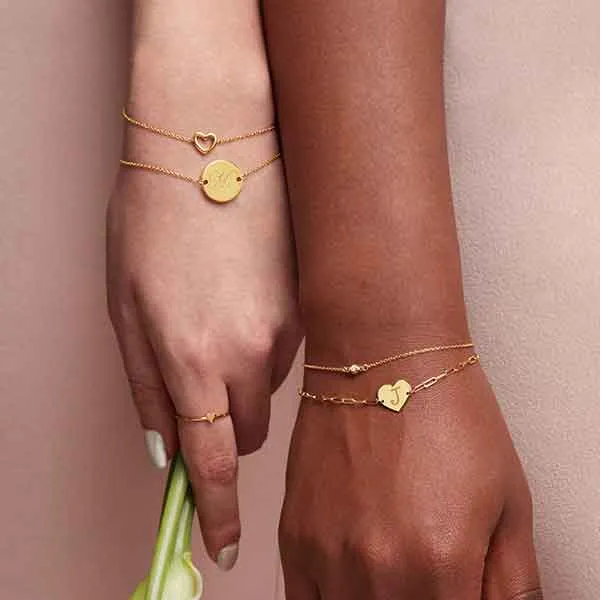 Engravable Disc Bracelet