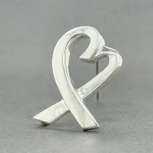 Estate Tiffany & Co Picasso SS Loving Heart Pin