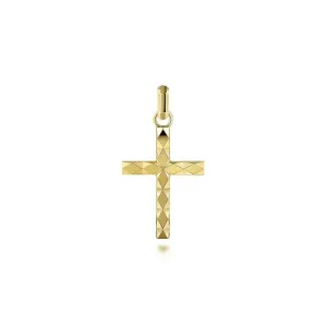 Faceted Cross Pendent