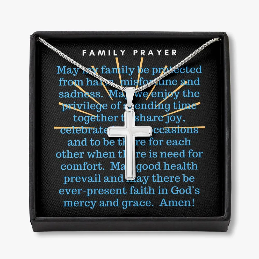 Family Prayer-Artisan Cross Necklace