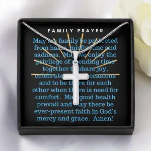 Family Prayer-Artisan Cross Necklace