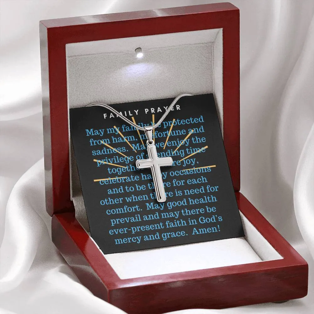 Family Prayer-Artisan Cross Necklace
