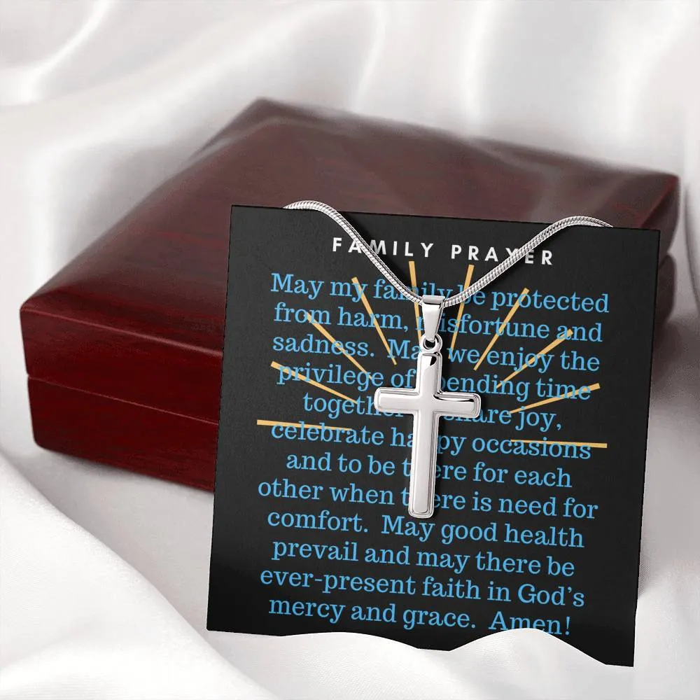 Family Prayer-Artisan Cross Necklace