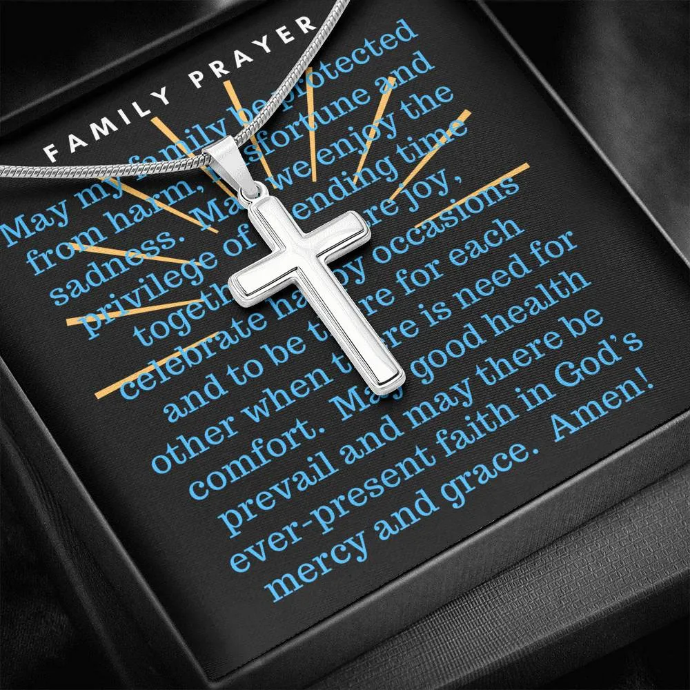 Family Prayer-Artisan Cross Necklace
