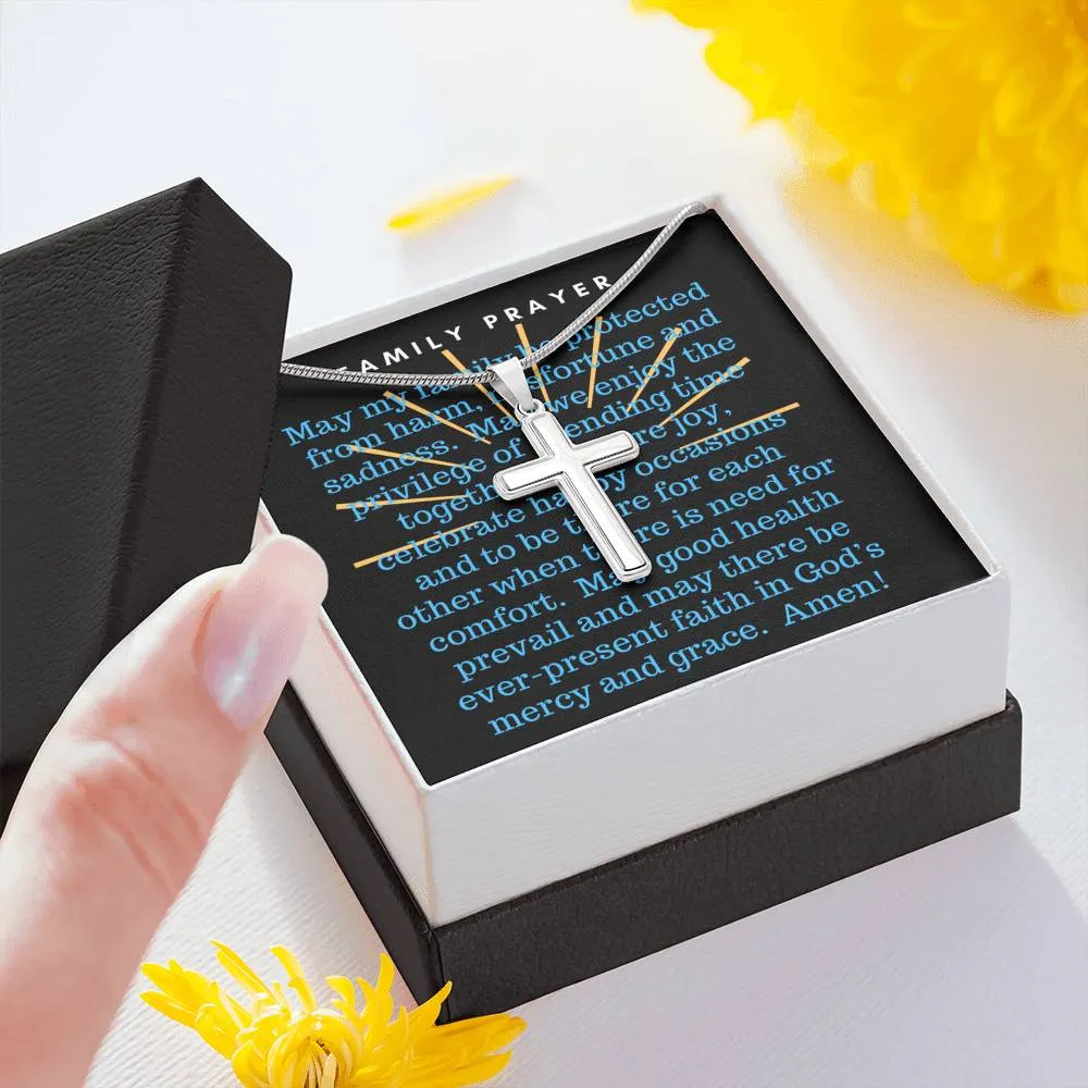 Family Prayer-Artisan Cross Necklace