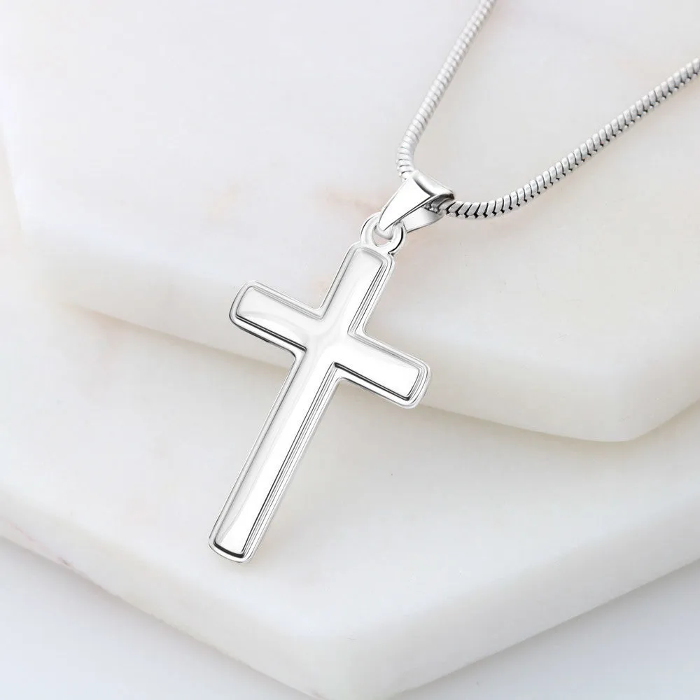 Father Of The Bride Silver Cross- I Will Always Be Your Little Girl
