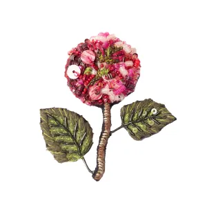 french hydrangea brooch