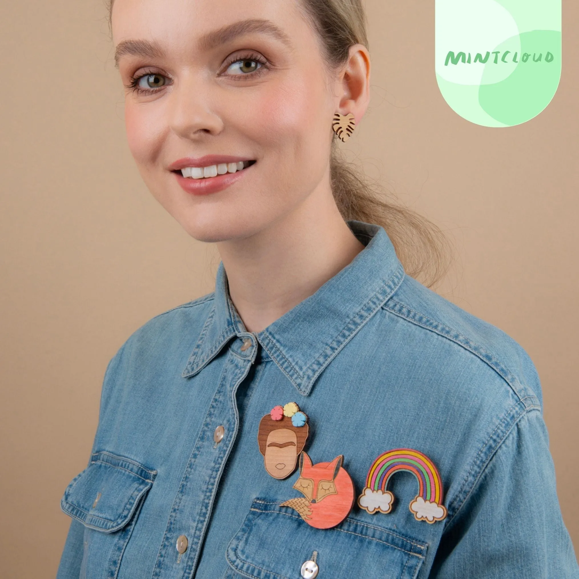Frida Brooch - Various Colours