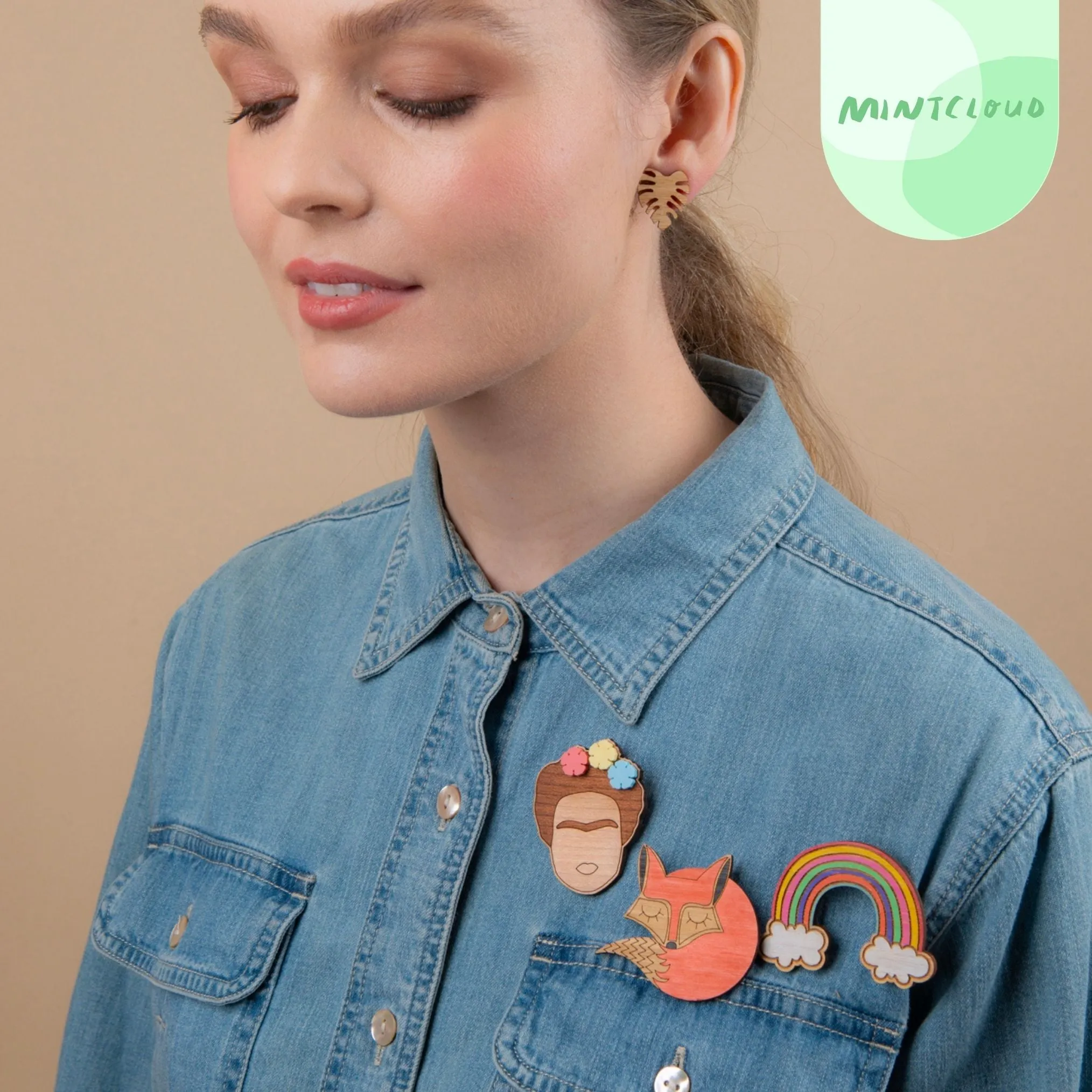 Frida Brooch - Various Colours