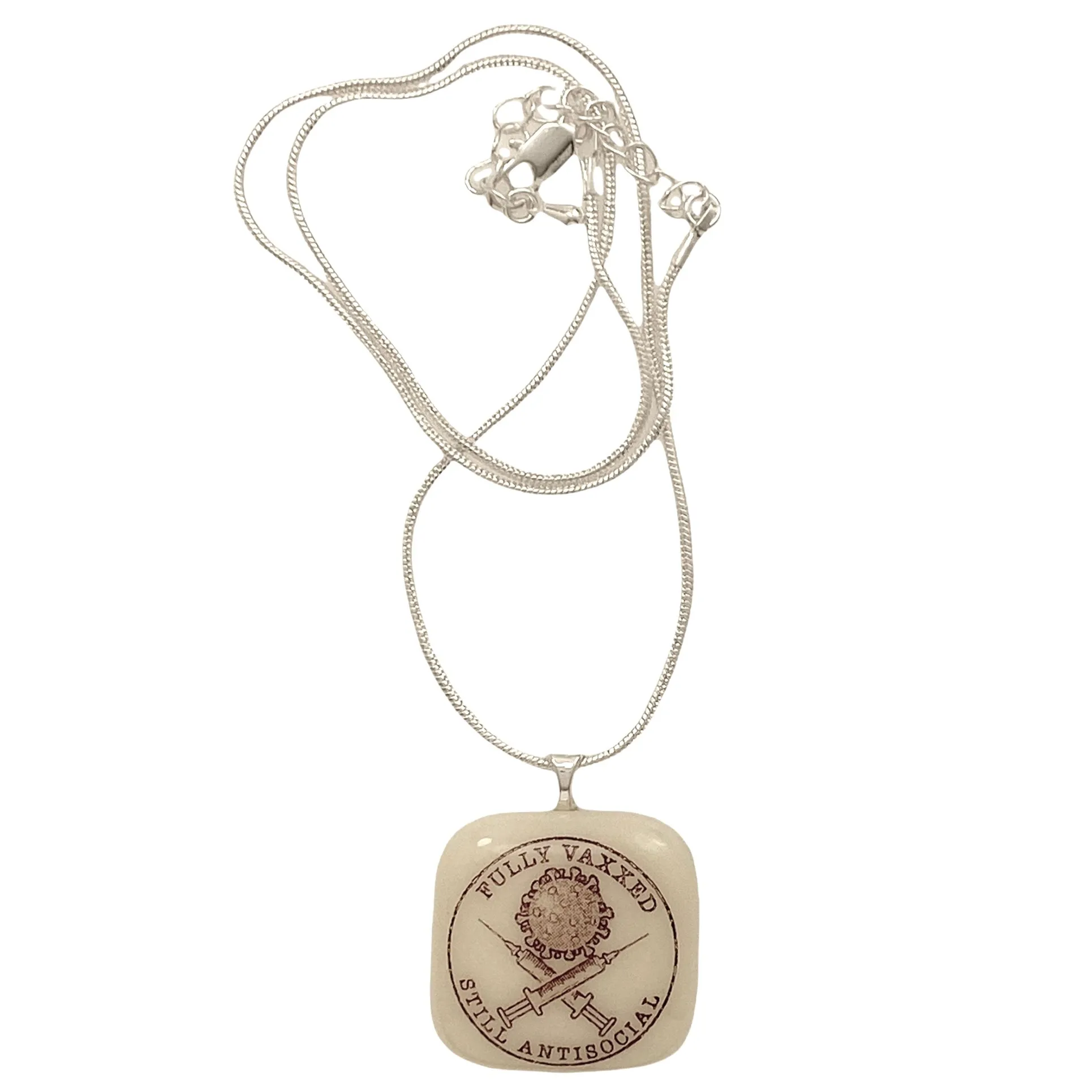 Fully Vaxxed Still Antisocial Pendant