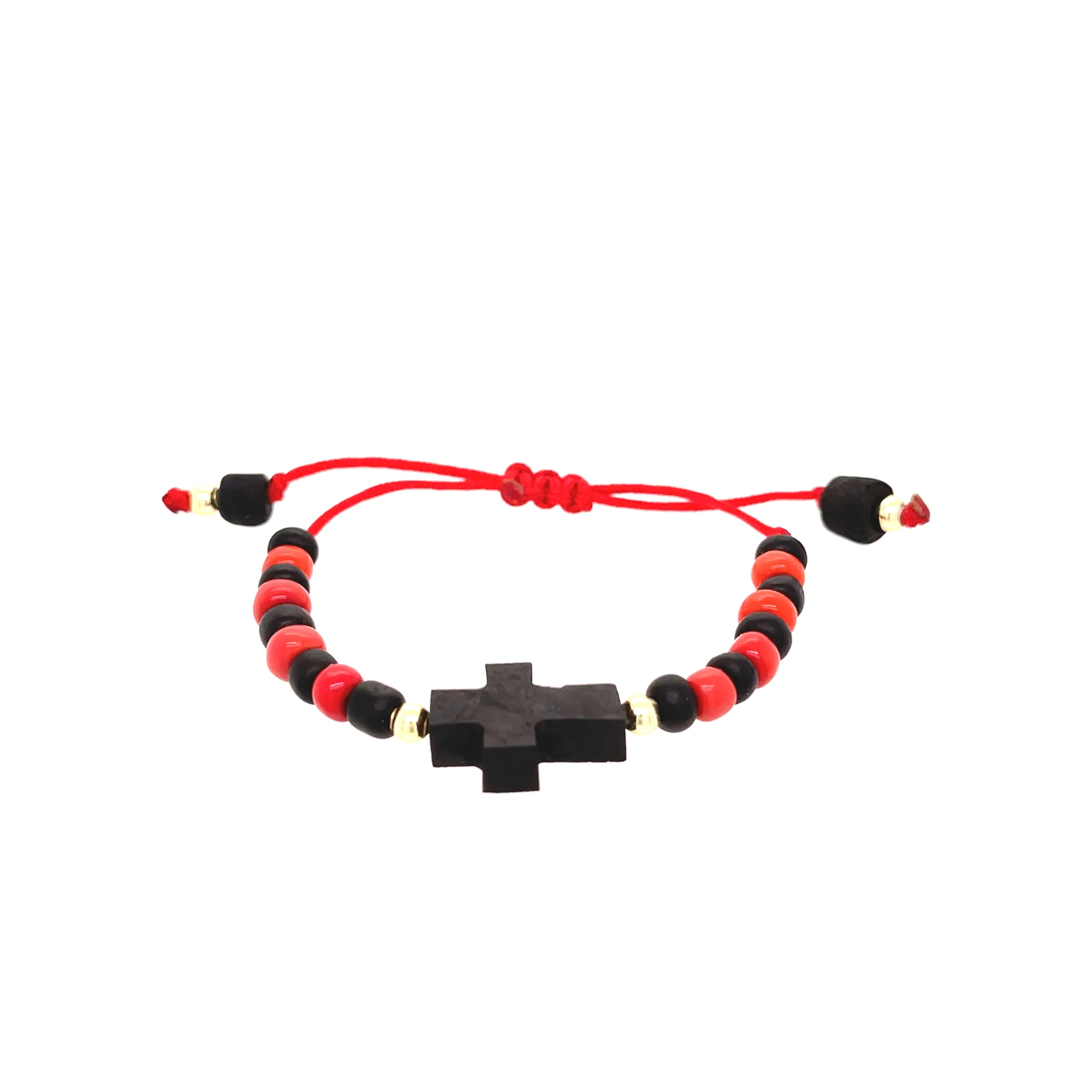 Genuine Azabache Bracelet for Baby Adjustable Red Rope