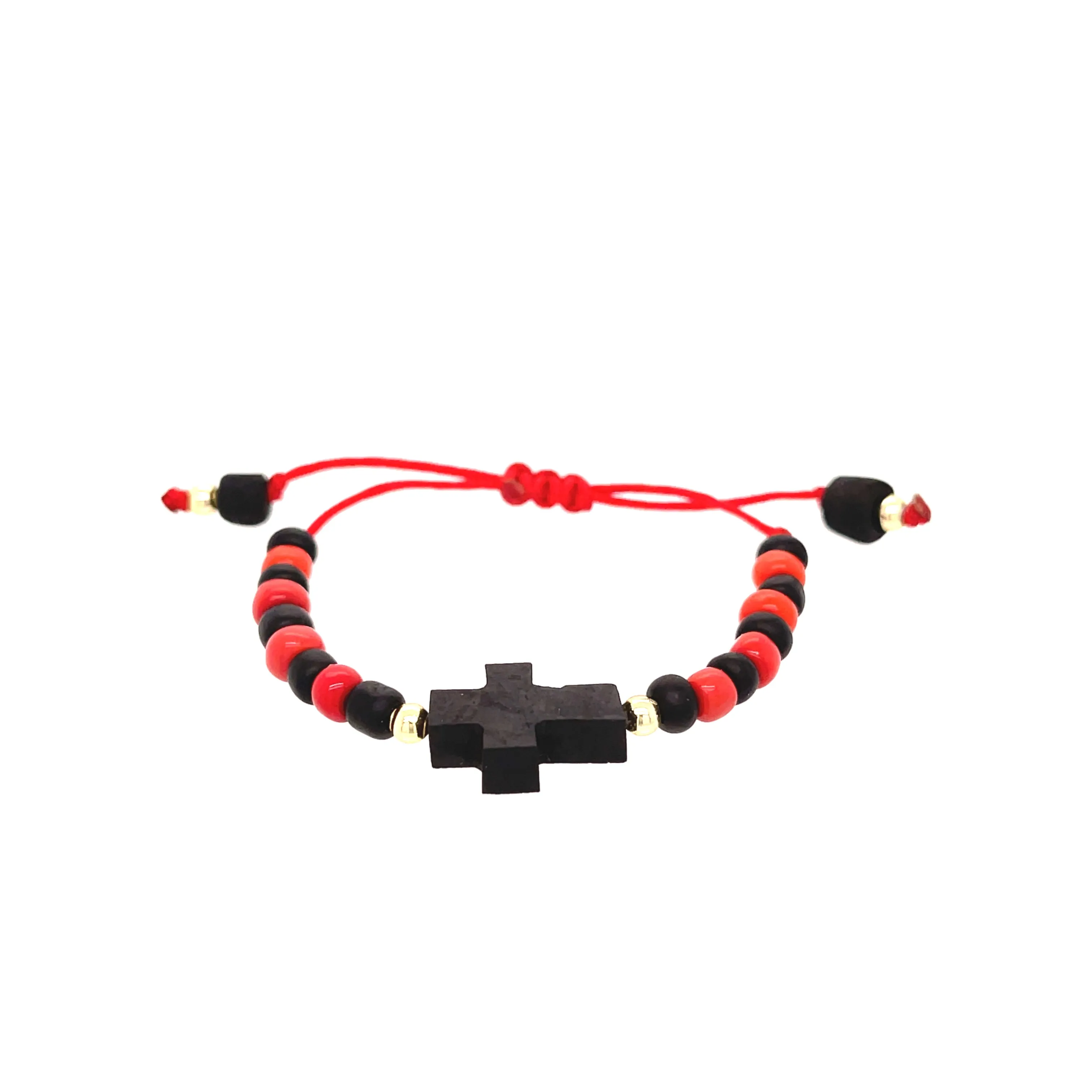 Genuine Azabache Bracelet for Baby Adjustable Red Rope