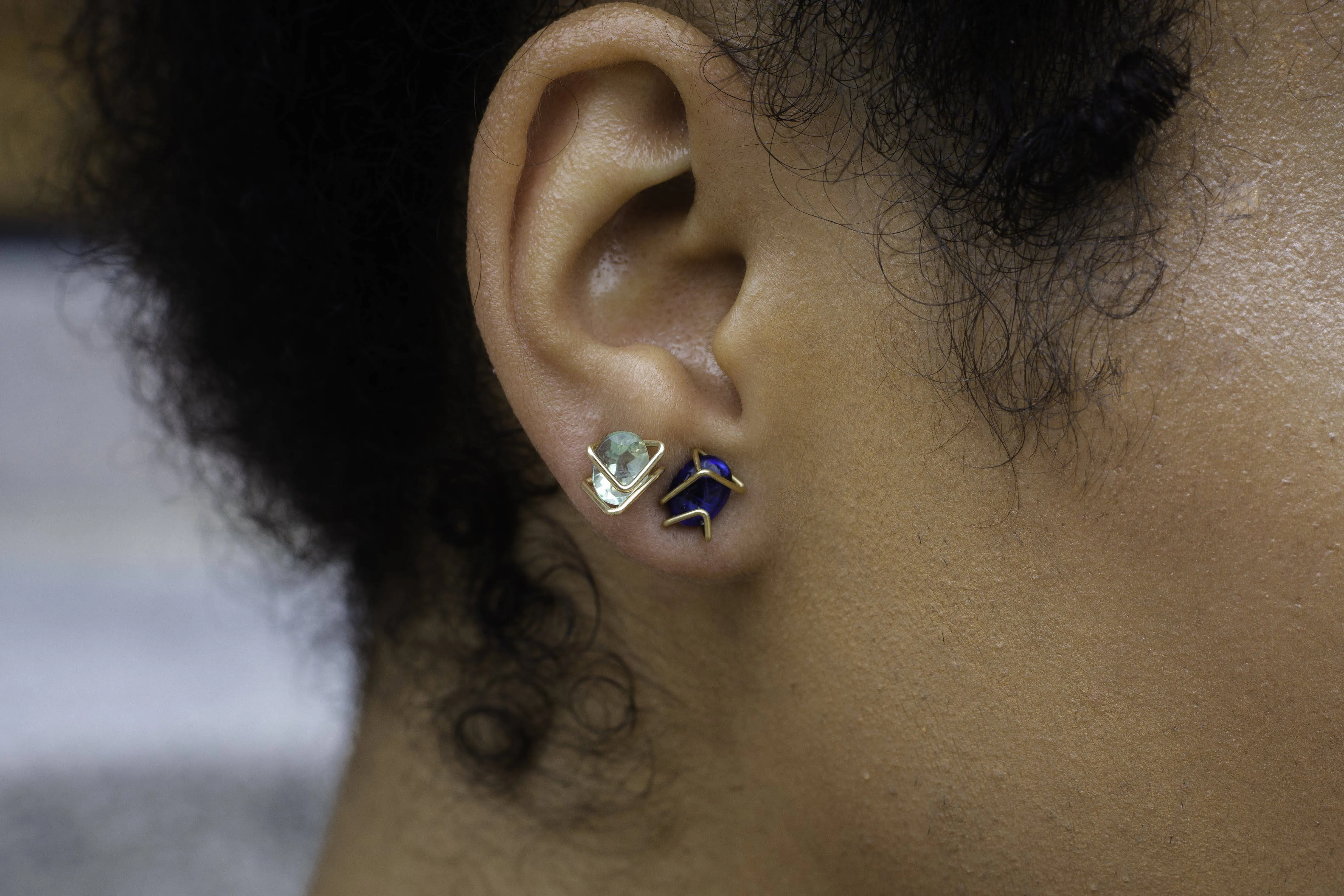 Geo Studs - Kyanite