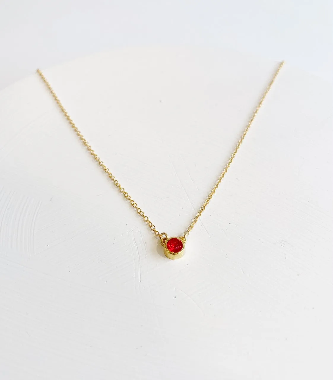 Gold Birthstone Necklaces