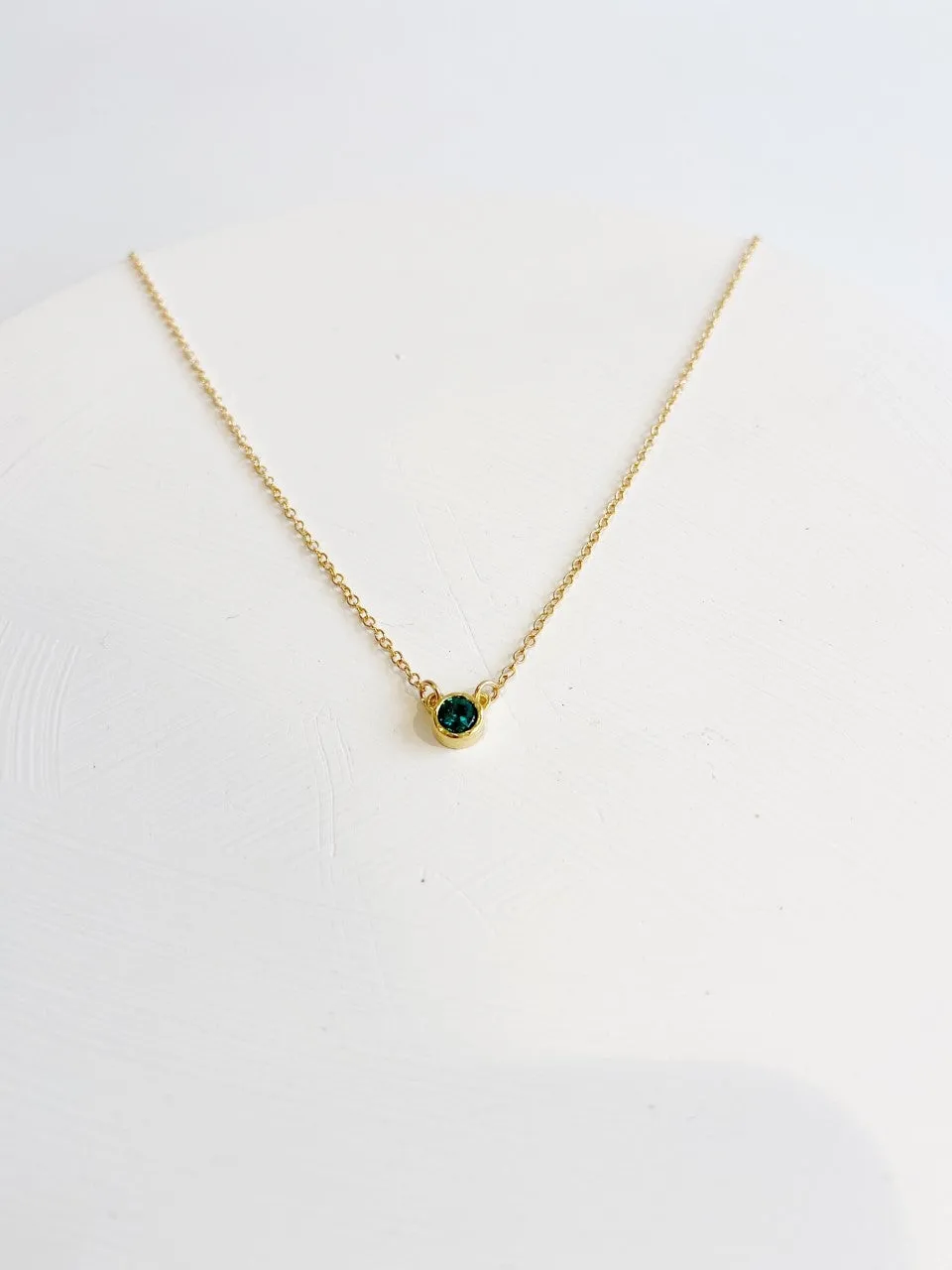 Gold Birthstone Necklaces