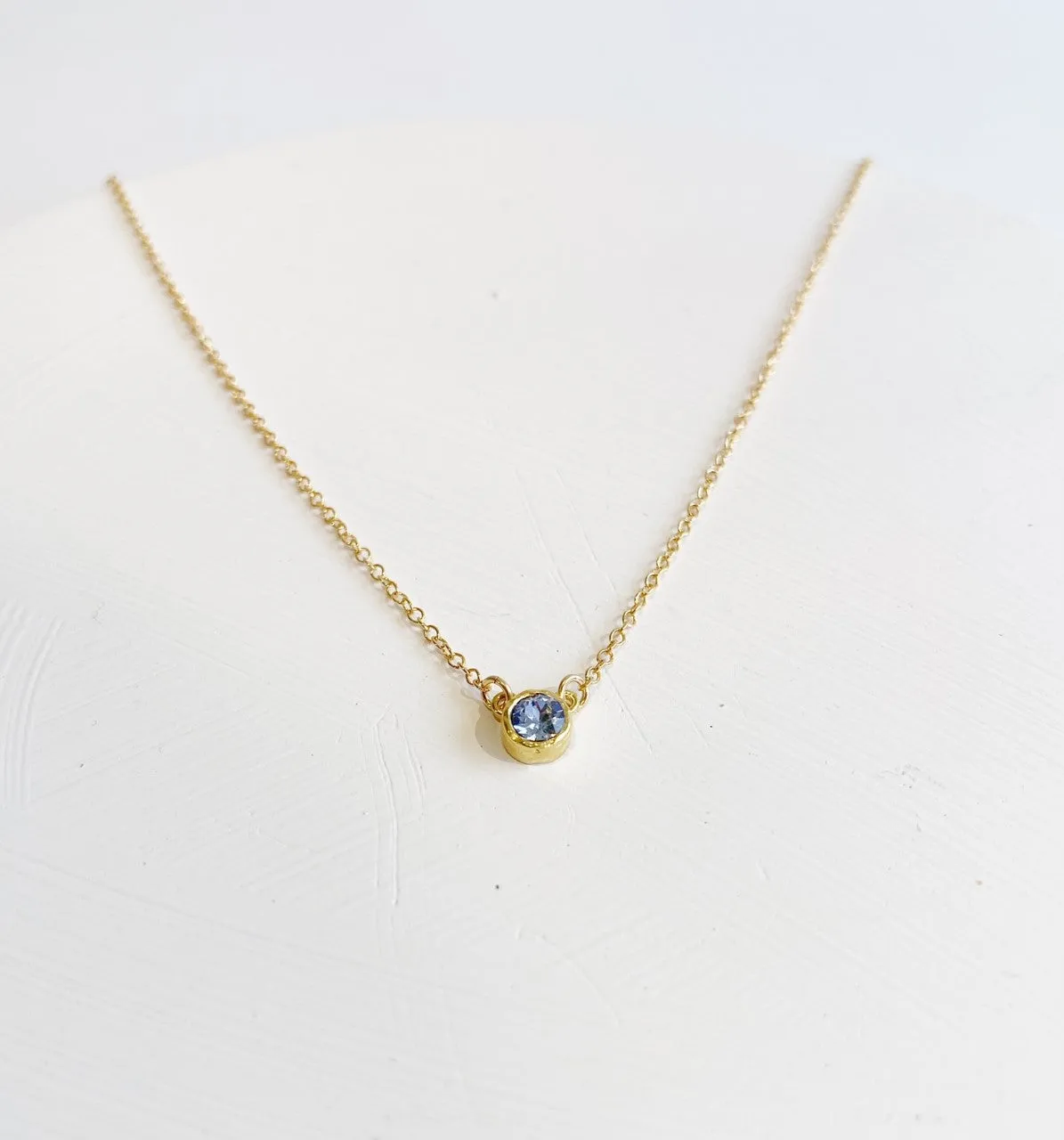 Gold Birthstone Necklaces