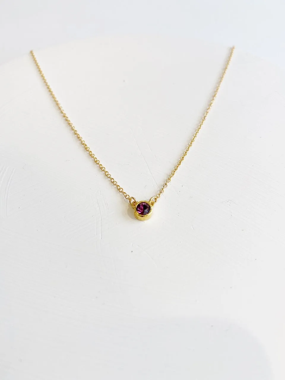 Gold Birthstone Necklaces