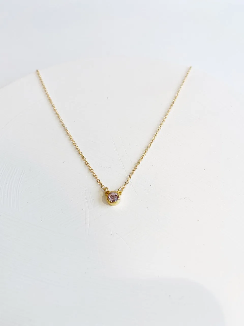 Gold Birthstone Necklaces