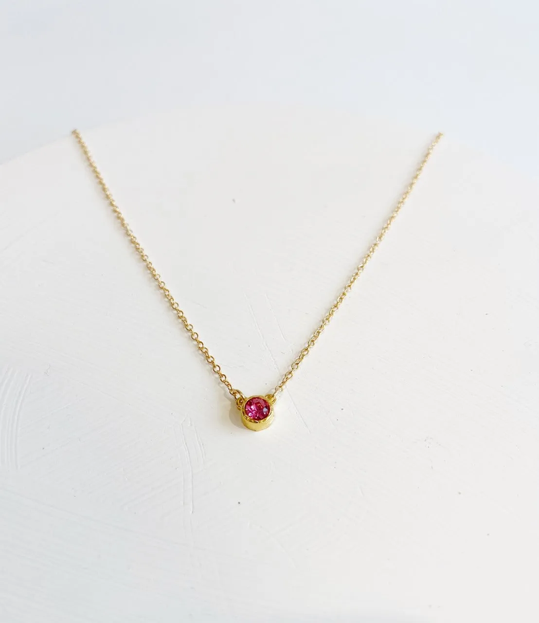Gold Birthstone Necklaces
