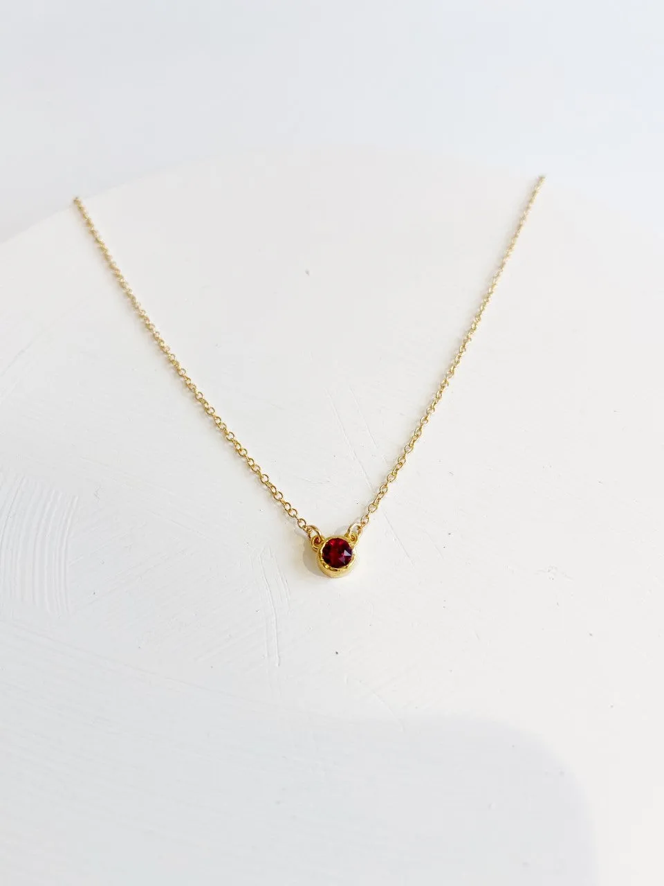 Gold Birthstone Necklaces
