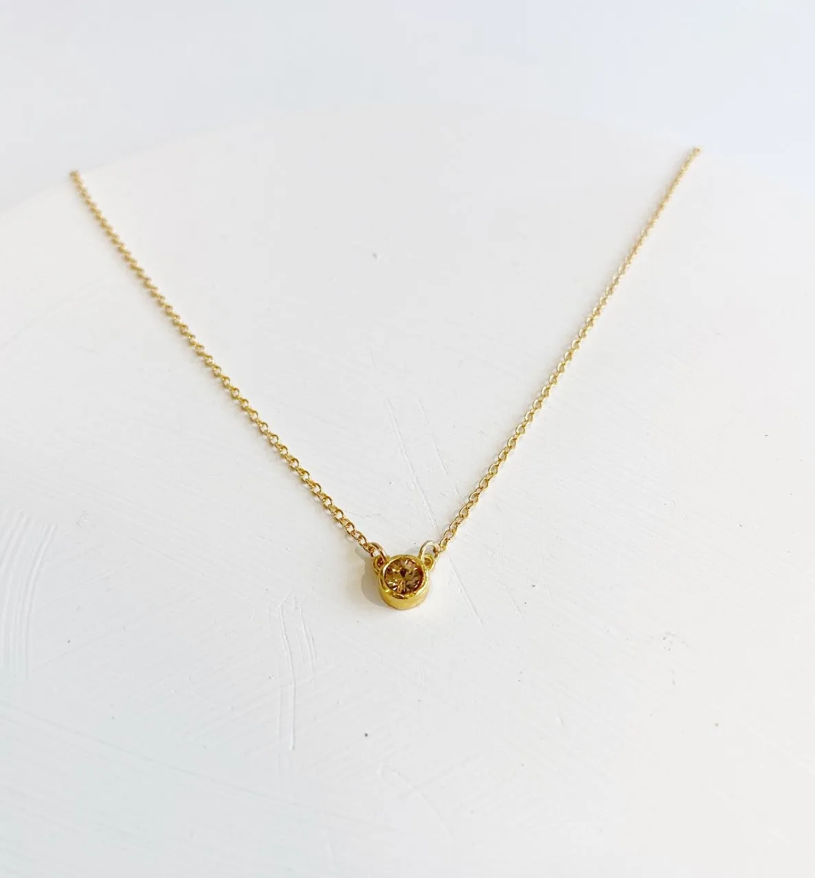 Gold Birthstone Necklaces