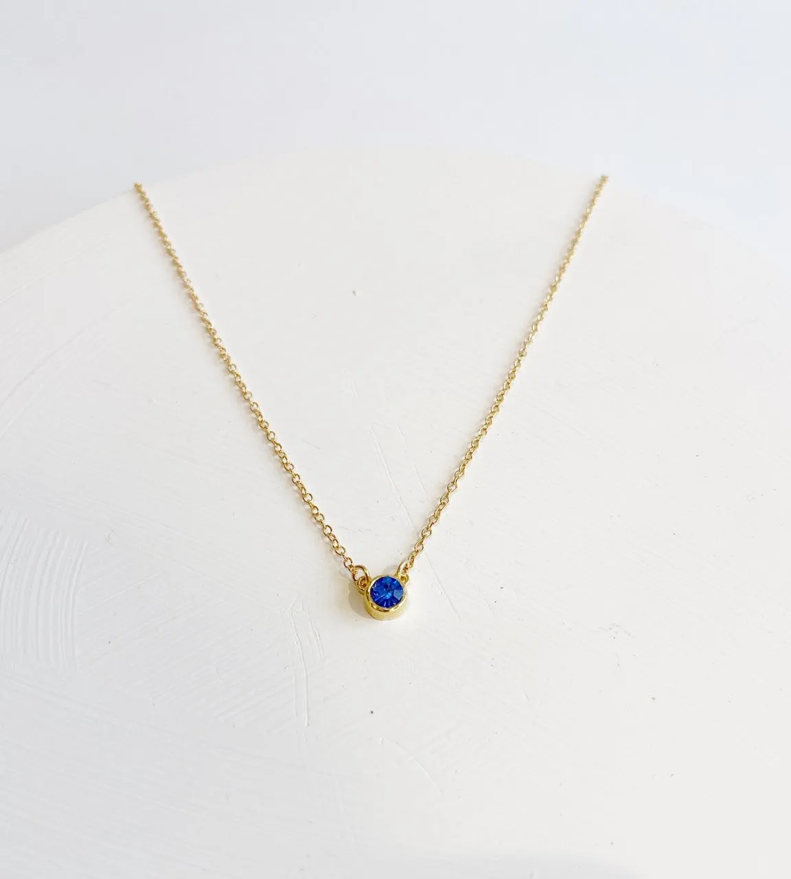 Gold Birthstone Necklaces