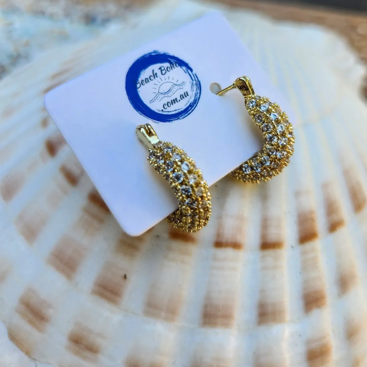 GOLD - CZ SMALL HUGGIE HOOPS