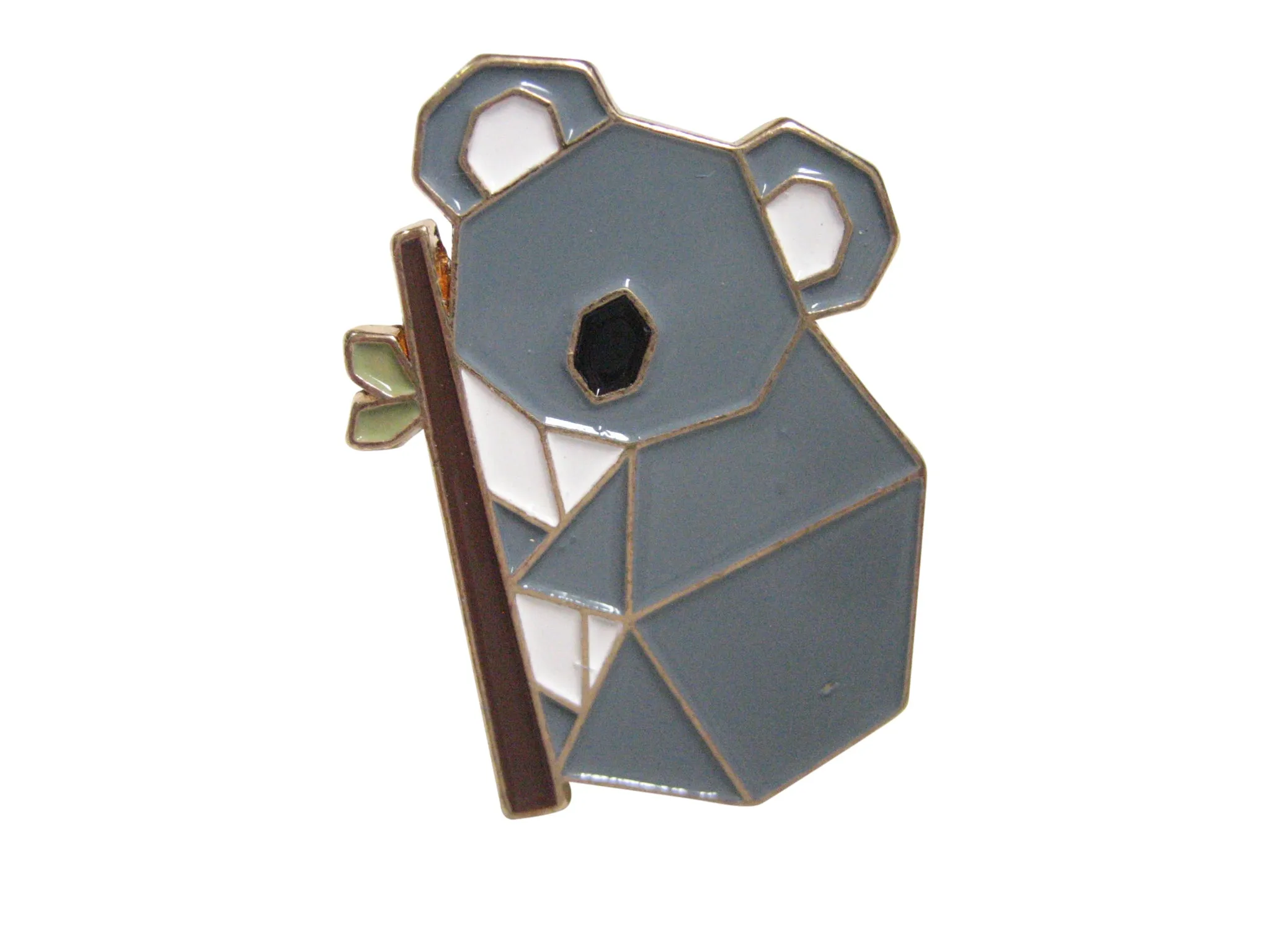 Gray Toned Origami Climbing Koala Adjustable Size Fashion Ring