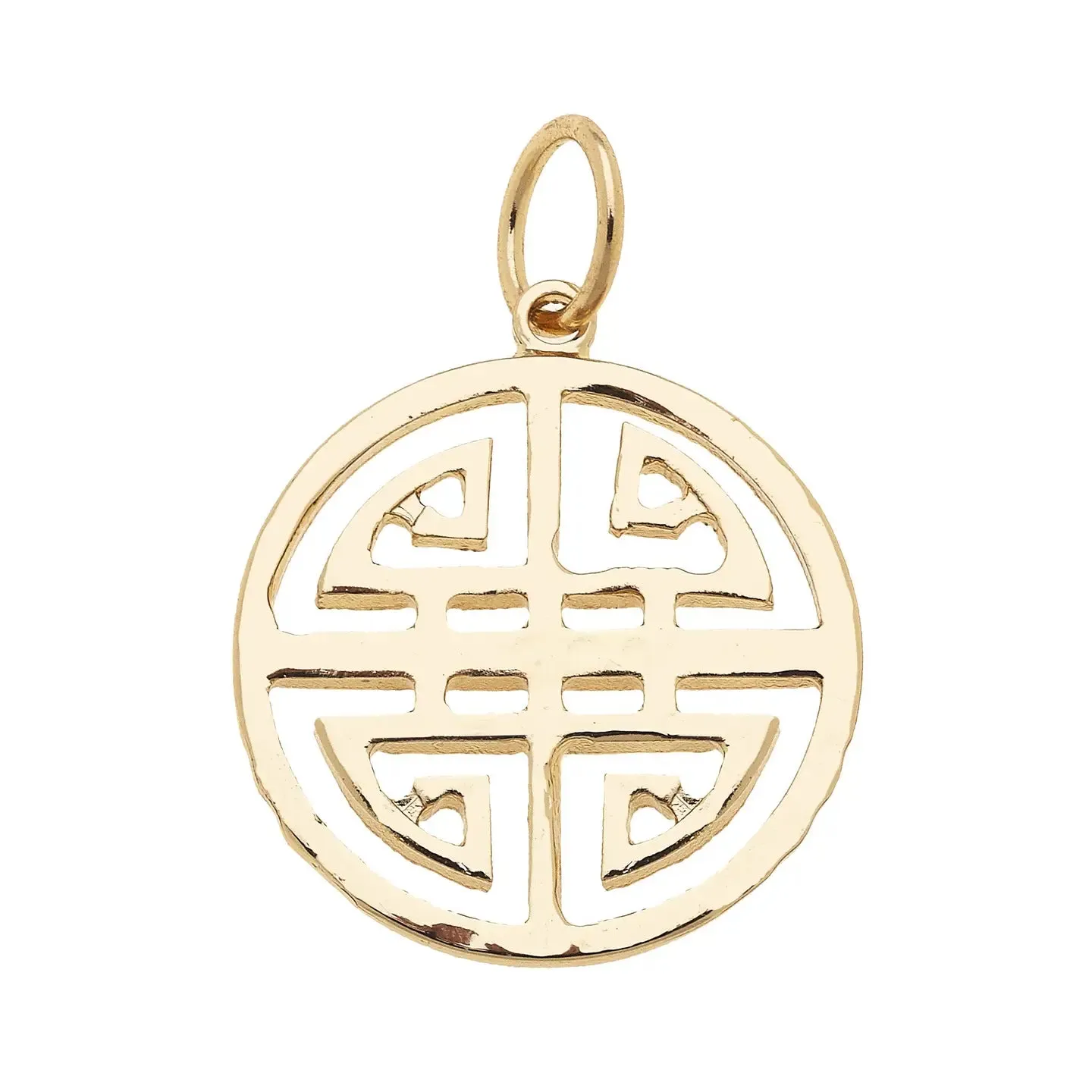 Greek Keys Charm in Shiny Gold By Canvas