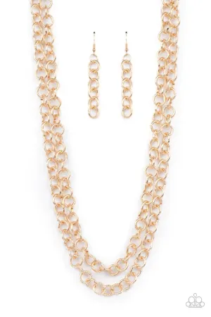 Grunge Goals - Gold Necklace