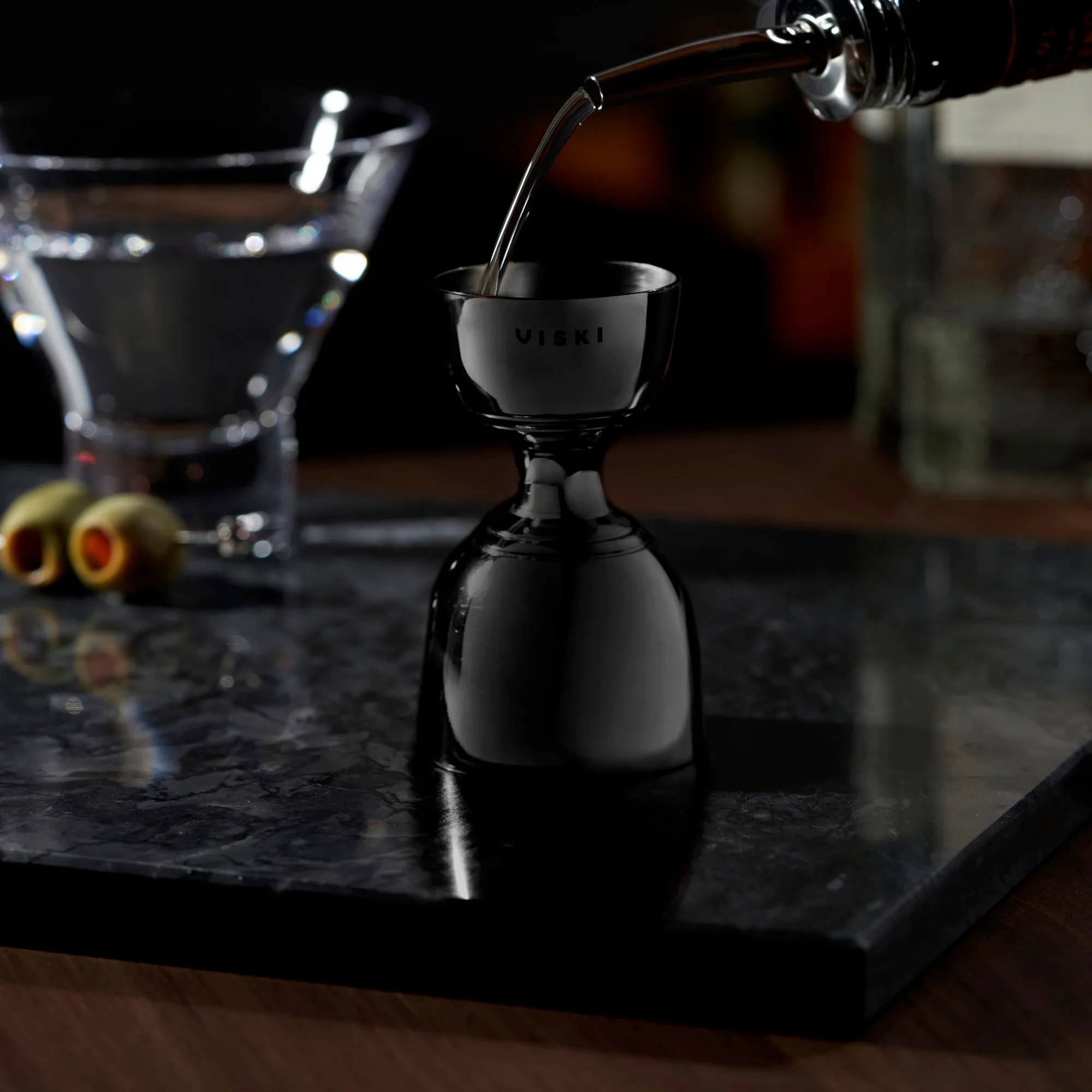 Gunmetal canterbury jigger by viski®