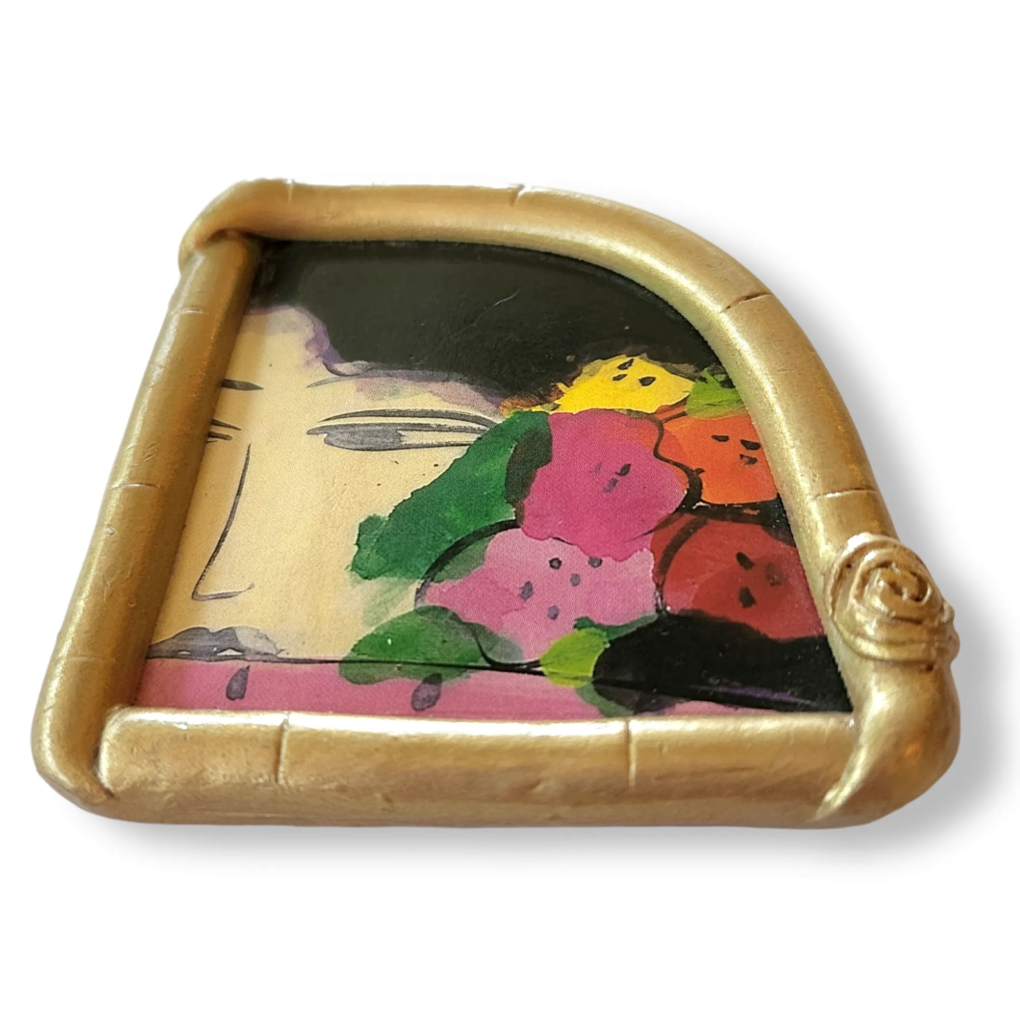 Handmade Art Pin After Walasse Ting Painting - Alice Gamse
