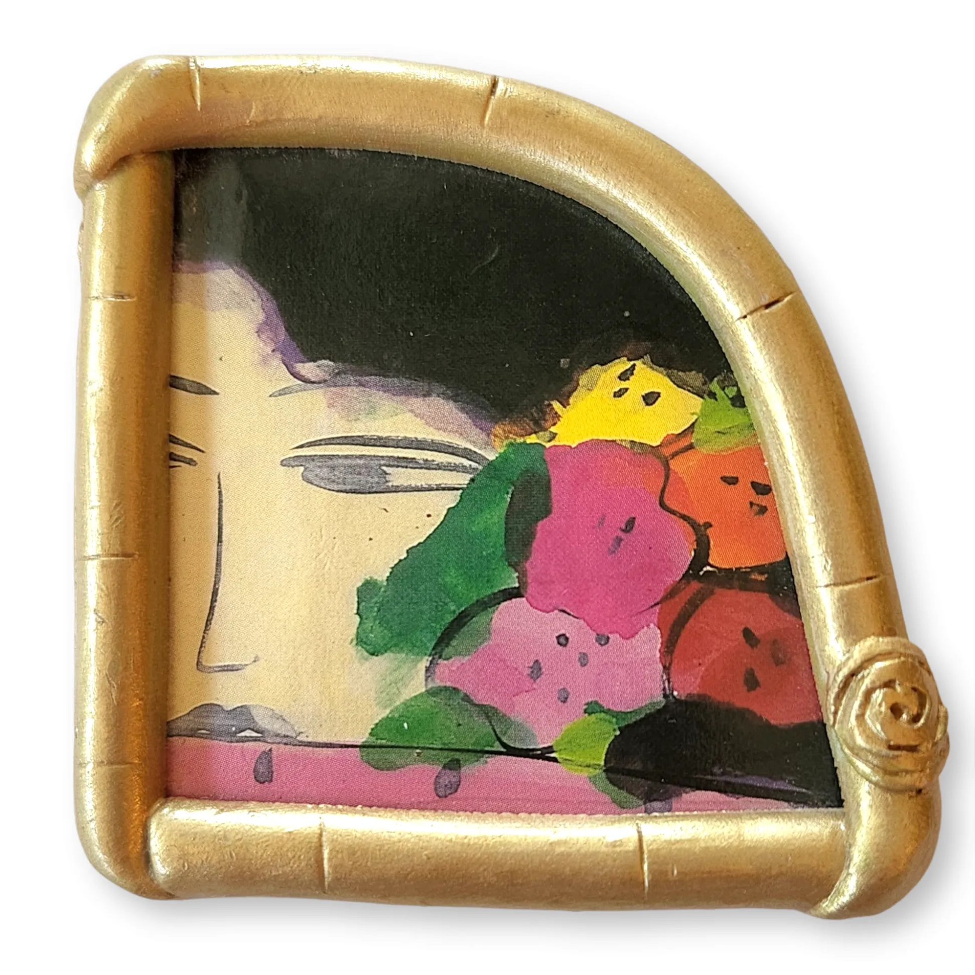 Handmade Art Pin After Walasse Ting Painting - Alice Gamse